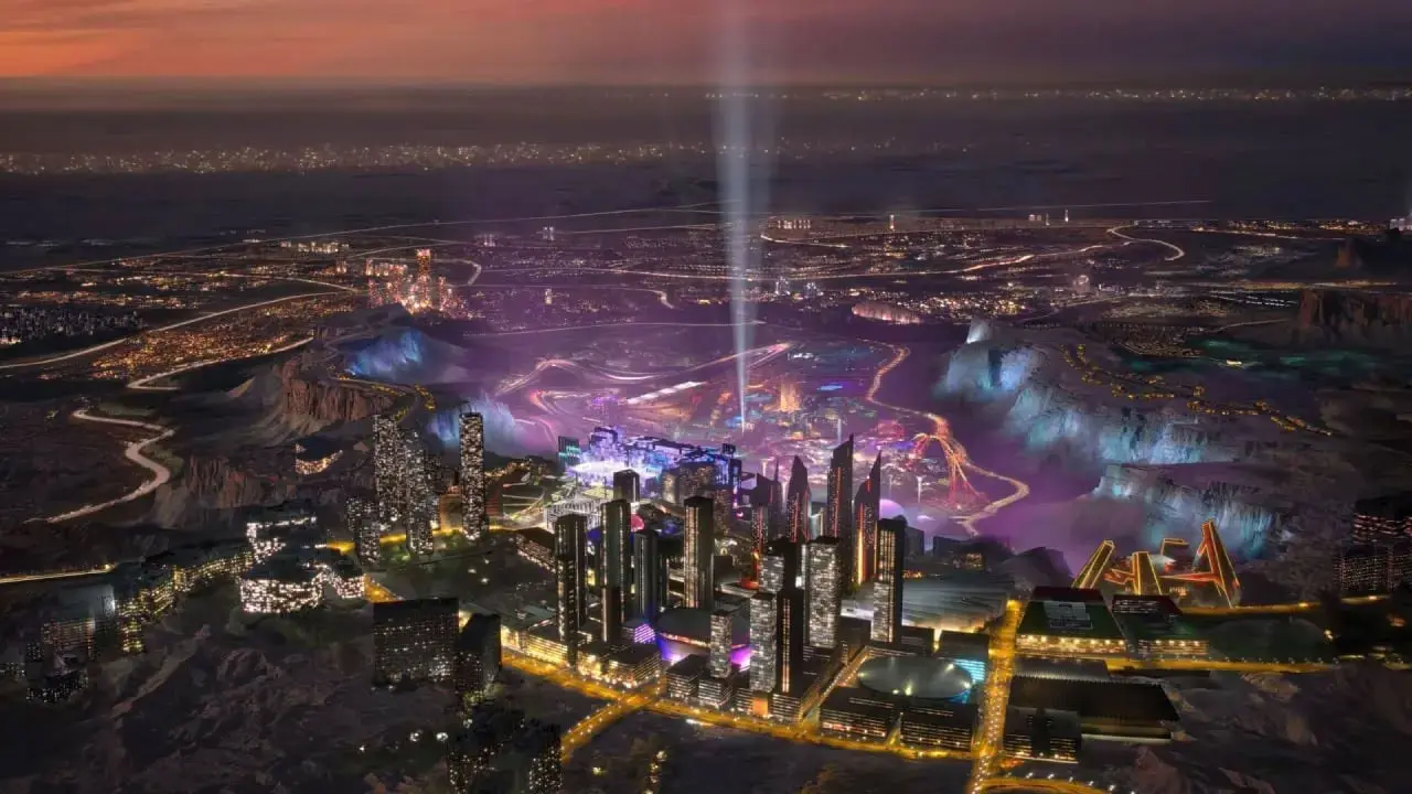 Artist's rendering of Qiddiya City. (Qiddiya)