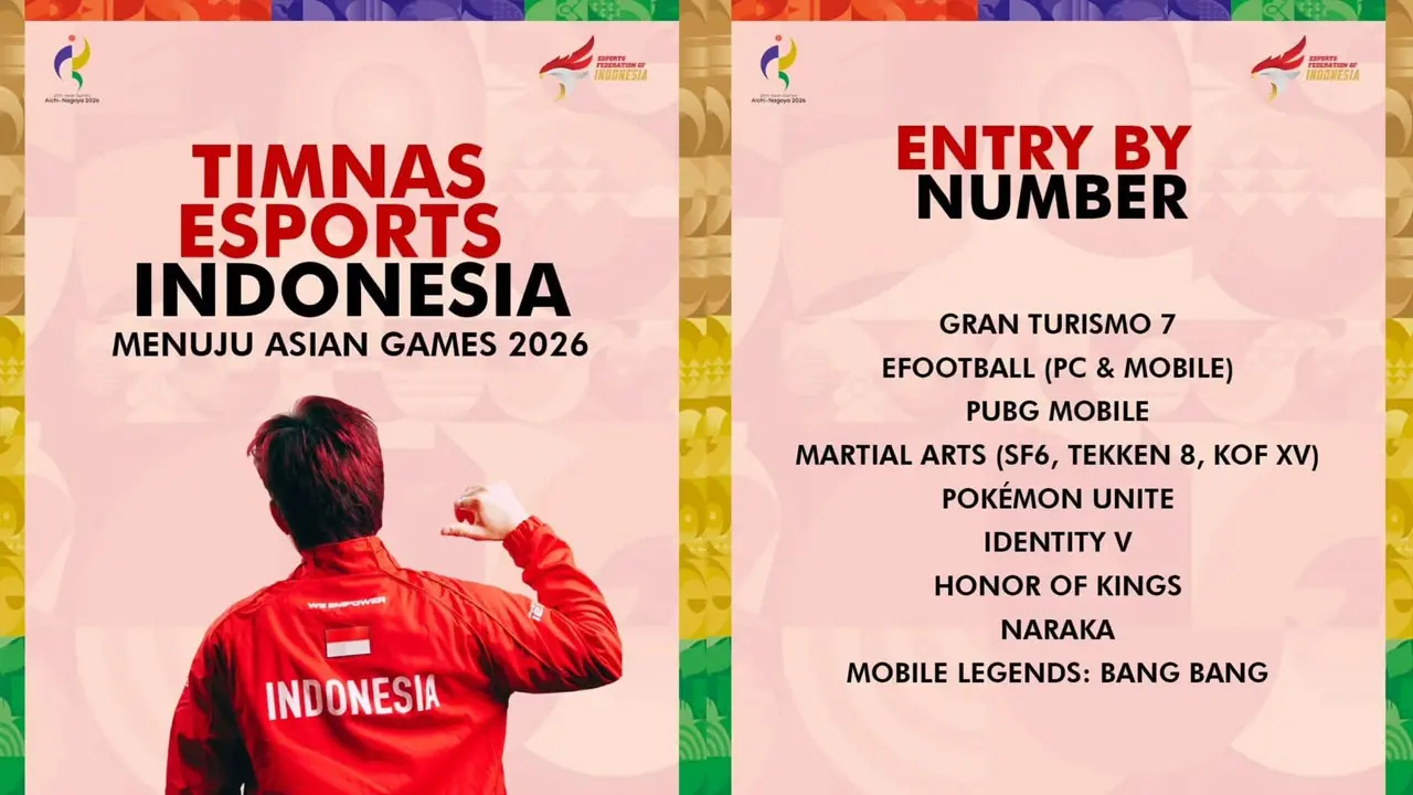 List of games signed by PB ESI for the 2026 Asian Games. (PB ESI)
