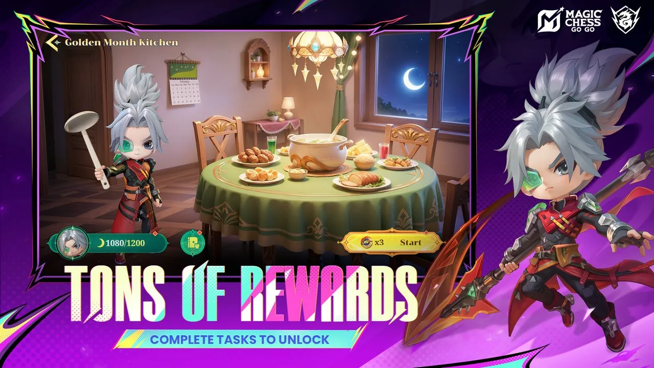 Mobile Chess: Go Go Season 5 will start with the Golden Month seasonal event. (Moonton)