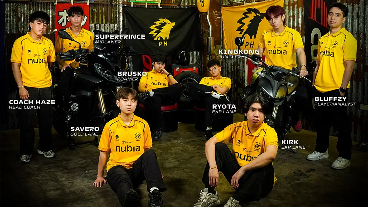 ONIC PH's full roster for MPL Philippines season 17. (ONIC PH)