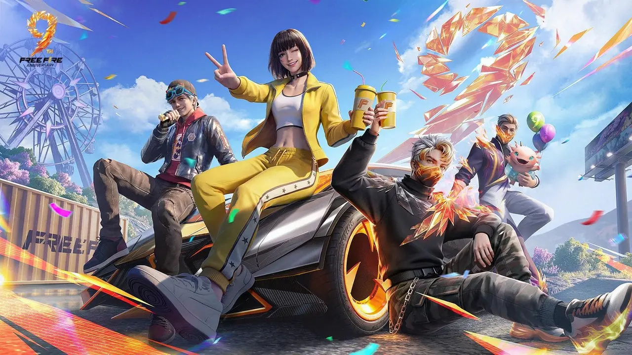 free fire's 9th anniversary