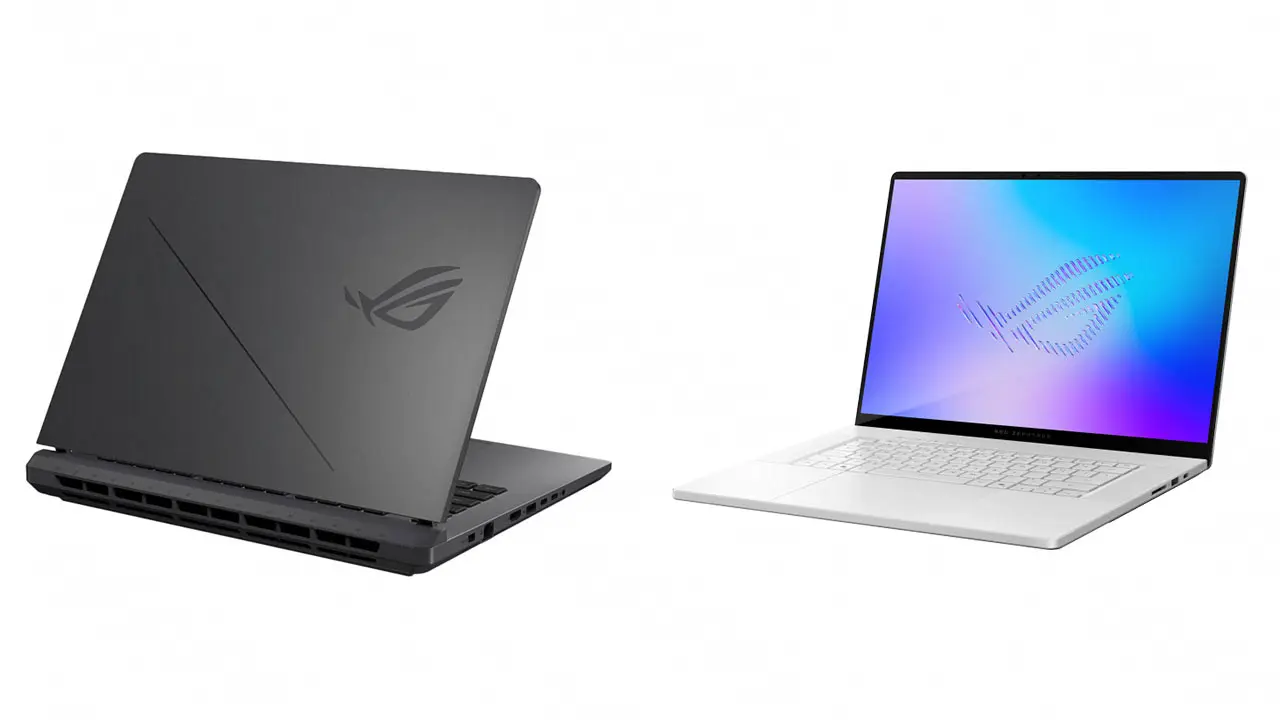 The ASUS ROG Strix G16 and ROG Zephyrus G16. (ASUS)